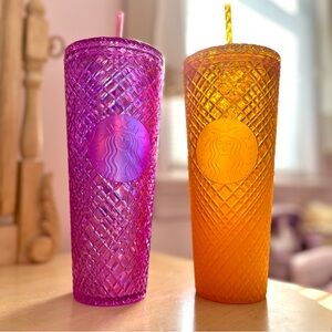 Starbucks Magenta & Mango Tumblers Set 24oz